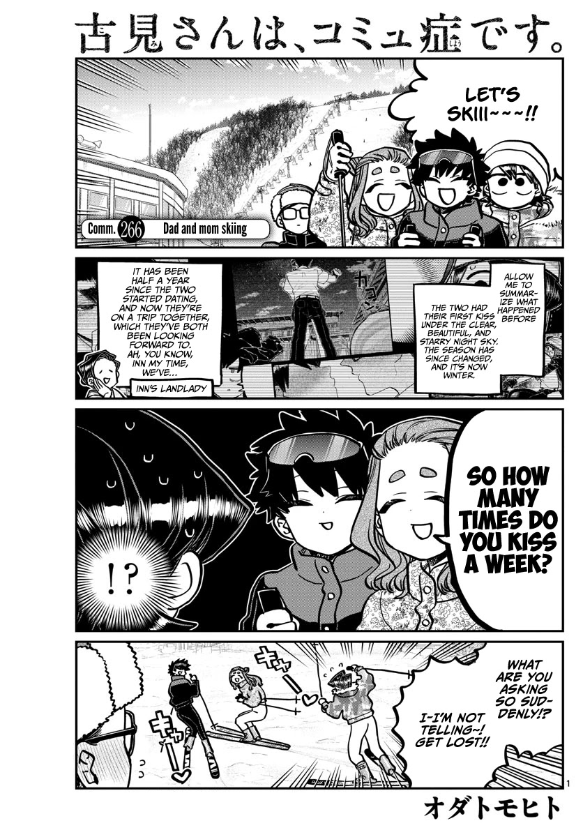Komi-san wa Komyushou Desu Chapter 266 page 1 - Chapter 266: Dad and Mom skiing