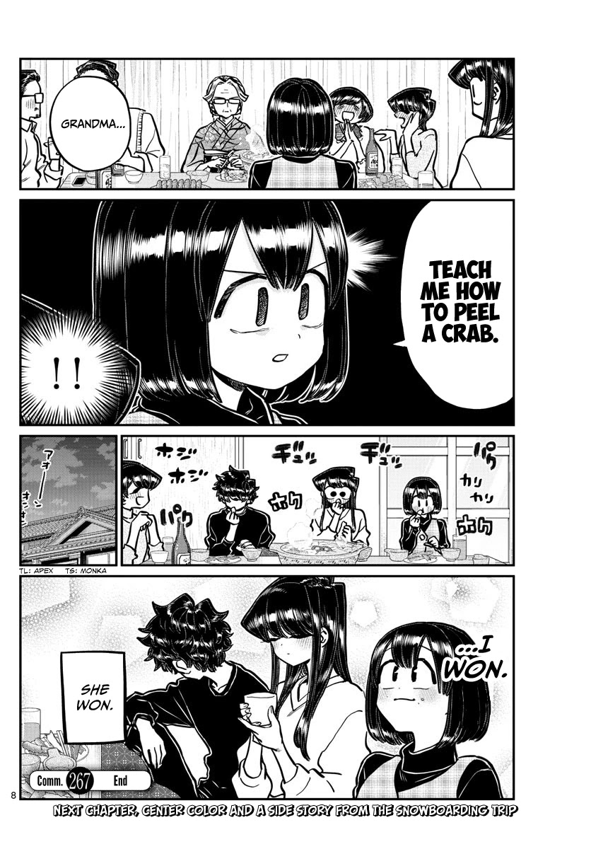 Komi-san wa Komyushou Desu Chapter 267 page 8 - Chapter 267: Crab