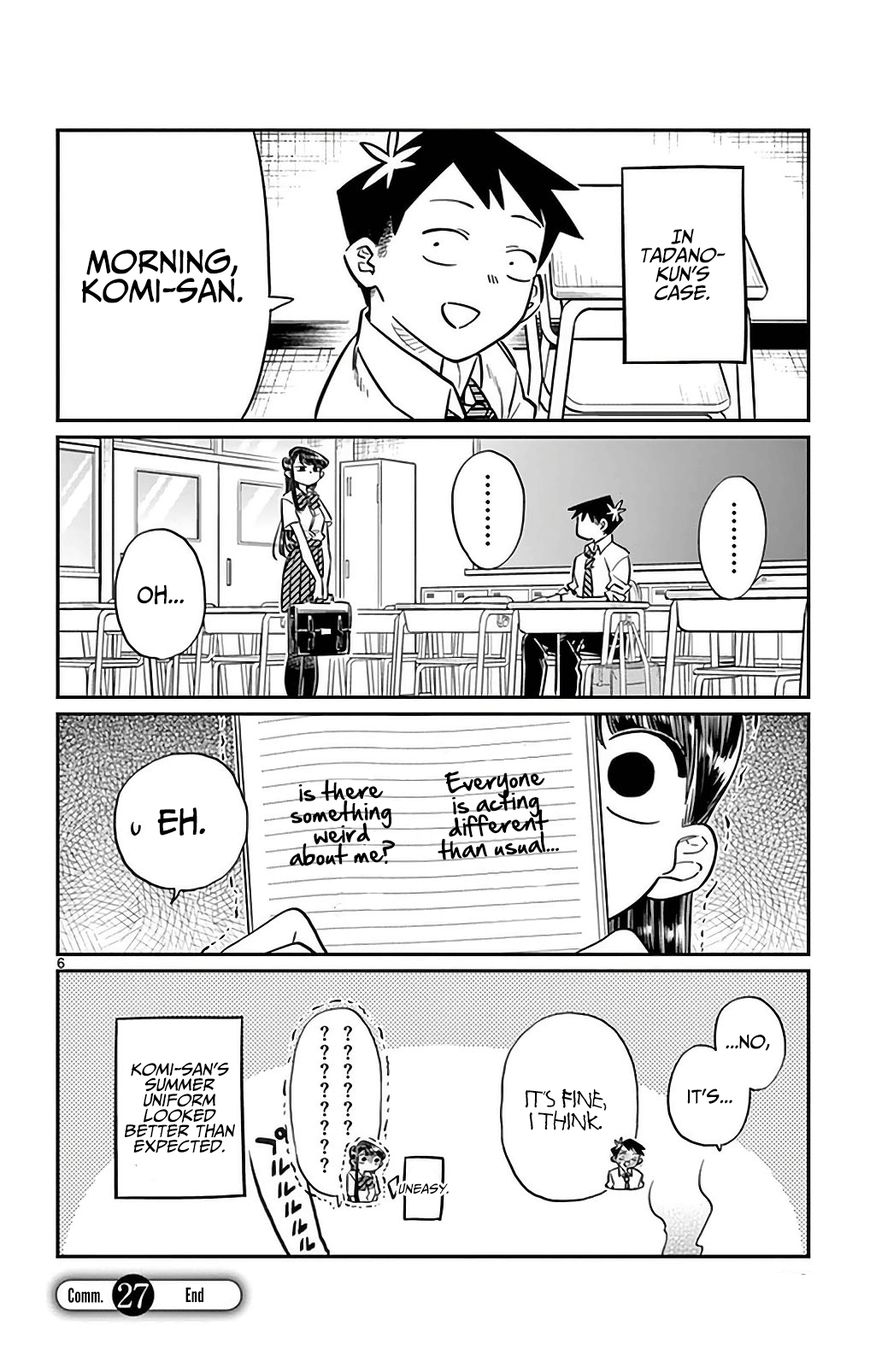 Komi-san wa Komyushou Desu Chapter 27 page 6 - Chapter 27