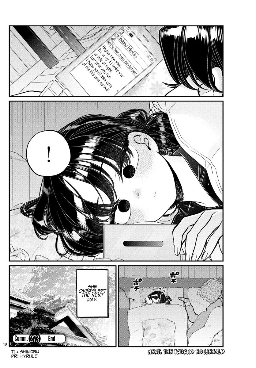 Komi-san wa Komyushou Desu Chapter 273 page 8 - Chapter 273: Happy New Year