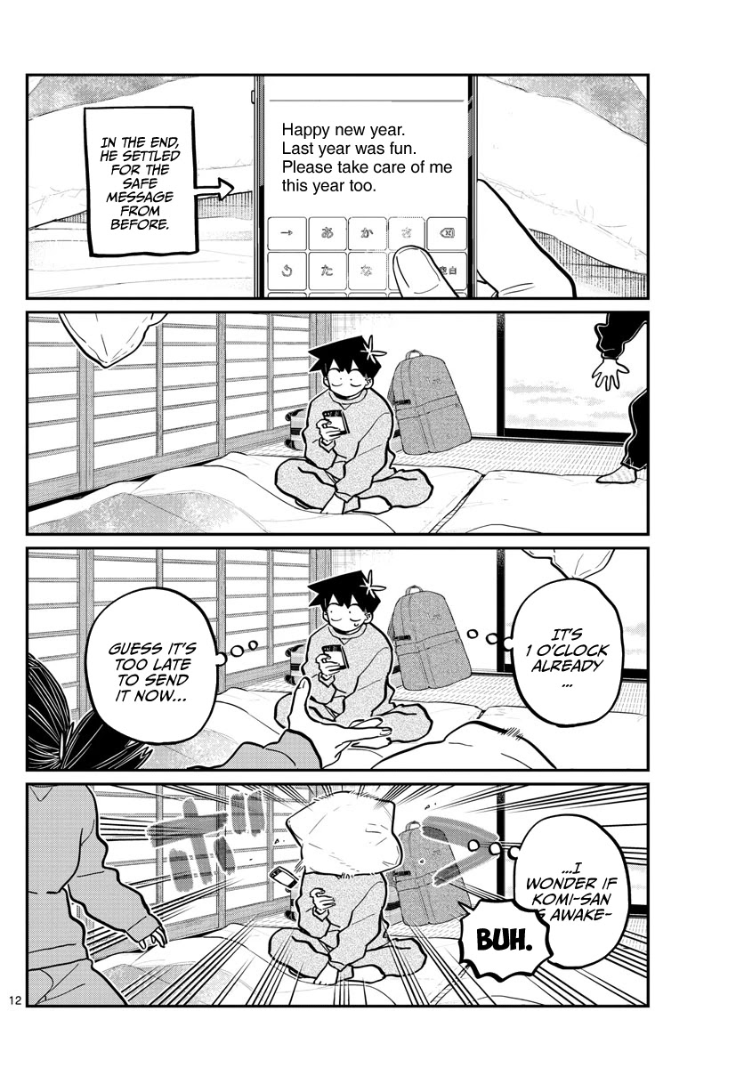 Komi-san wa Komyushou Desu Chapter 274 page 12 - Chapter 274: End of the Year You Can't Laugh at.