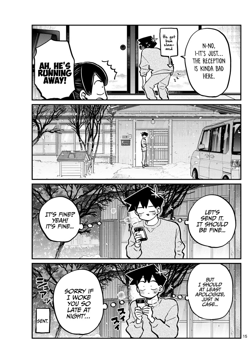Komi-san wa Komyushou Desu Chapter 274 page 15 - Chapter 274: End of the Year You Can't Laugh at.