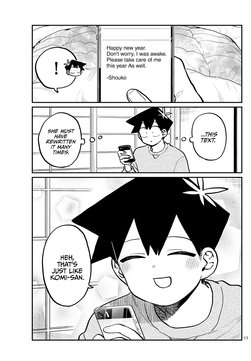 Komi-san wa Komyushou Desu Chapter 274 page 17 - Chapter 274: End of the Year You Can't Laugh at.