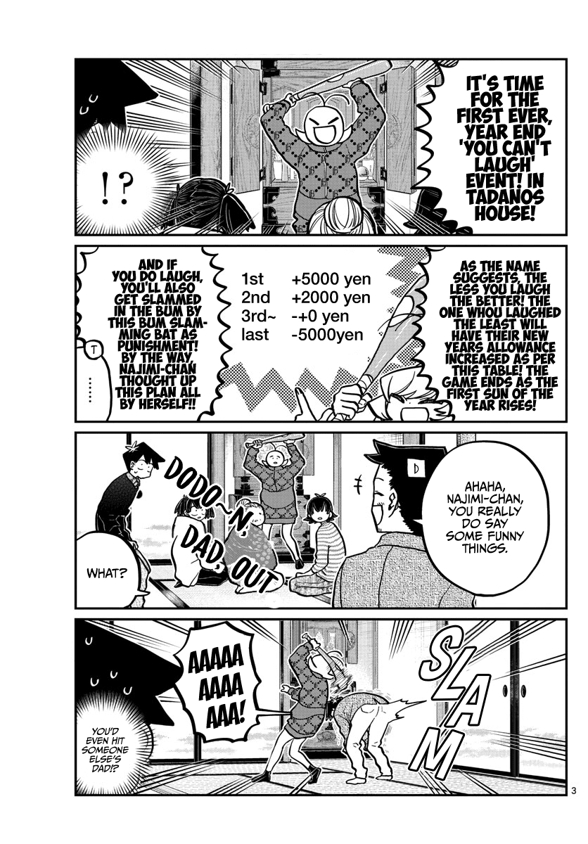 Komi-san wa Komyushou Desu Chapter 274 page 3 - Chapter 274: End of the Year You Can't Laugh at.