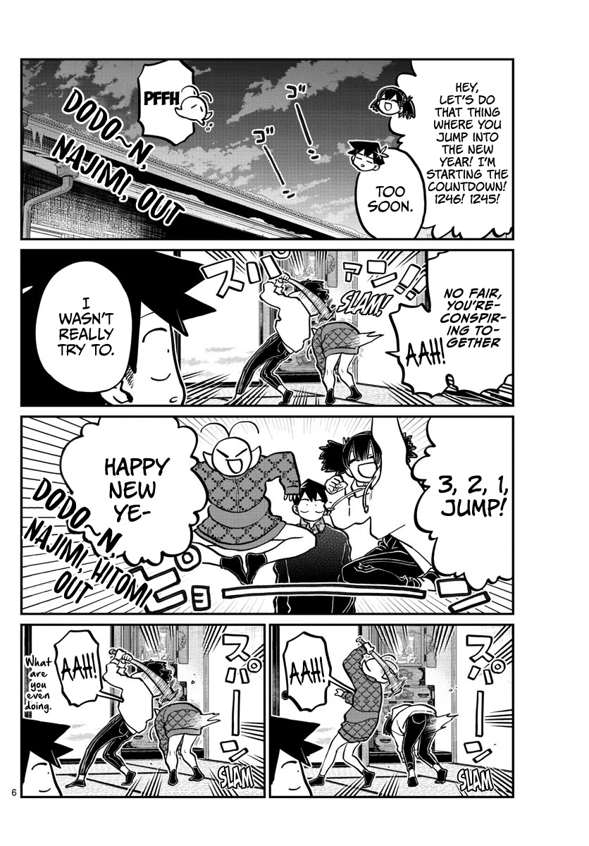 Komi-san wa Komyushou Desu Chapter 274 page 6 - Chapter 274: End of the Year You Can't Laugh at.