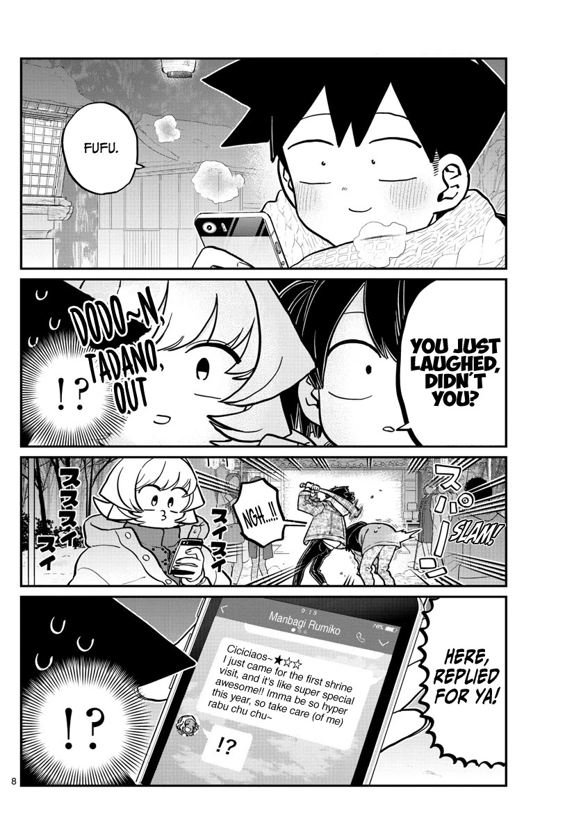 Komi-san wa Komyushou Desu Chapter 274 page 8 - Chapter 274: End of the Year You Can't Laugh at.