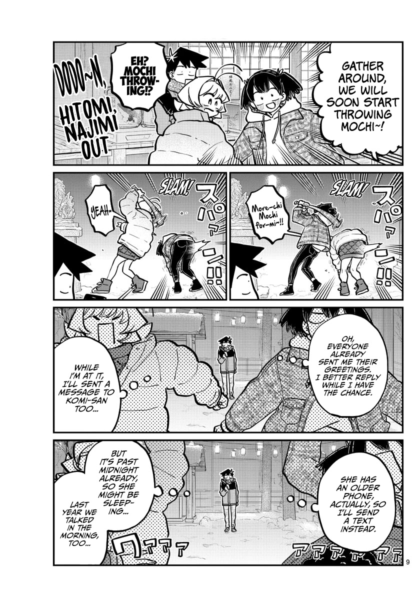 Komi-san wa Komyushou Desu Chapter 274 page 9 - Chapter 274: End of the Year You Can't Laugh at.