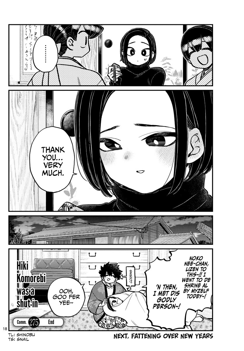 Komi-san wa Komyushou Desu Chapter 275 page 18 - Chapter 275: Shut In