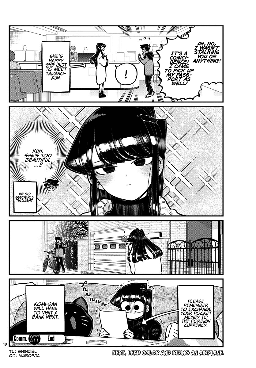 Komi-san wa Komyushou Desu Chapter 277 page 9 - Chapter 277: Passport