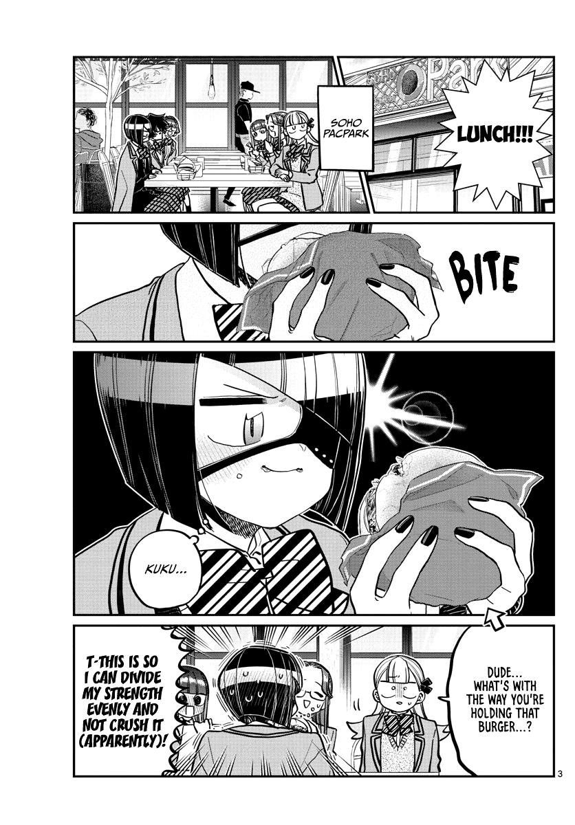Komi-san wa Komyushou Desu Chapter 281 page 3 - Chapter 281: Hamburgers for Lunch