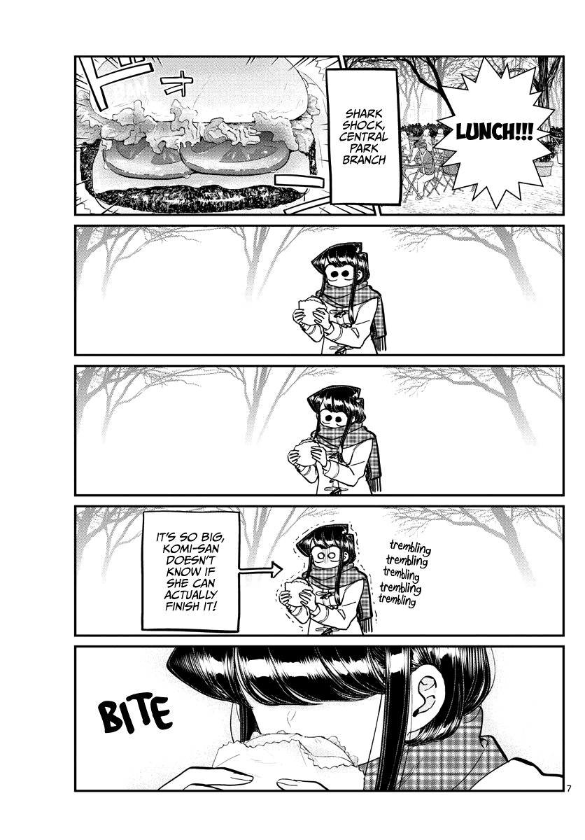 Komi-san wa Komyushou Desu Chapter 281 page 7 - Chapter 281: Hamburgers for Lunch