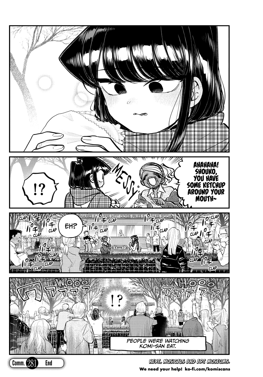 Komi-san wa Komyushou Desu Chapter 281 page 8 - Chapter 281: Hamburgers for Lunch