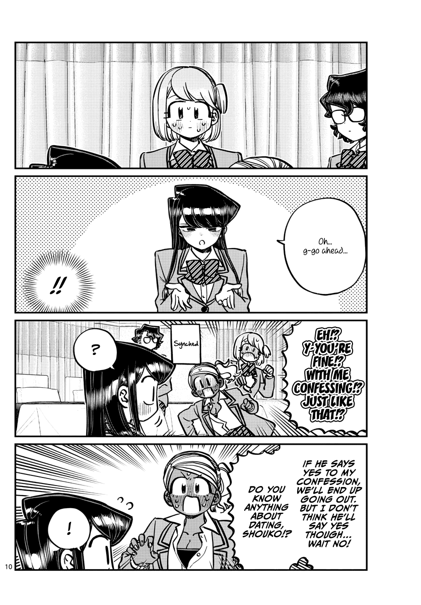 Komi-san wa Komyushou Desu Chapter 285 page 10 - Chapter 285: I don't like it, but I'm not against it. That's all.
