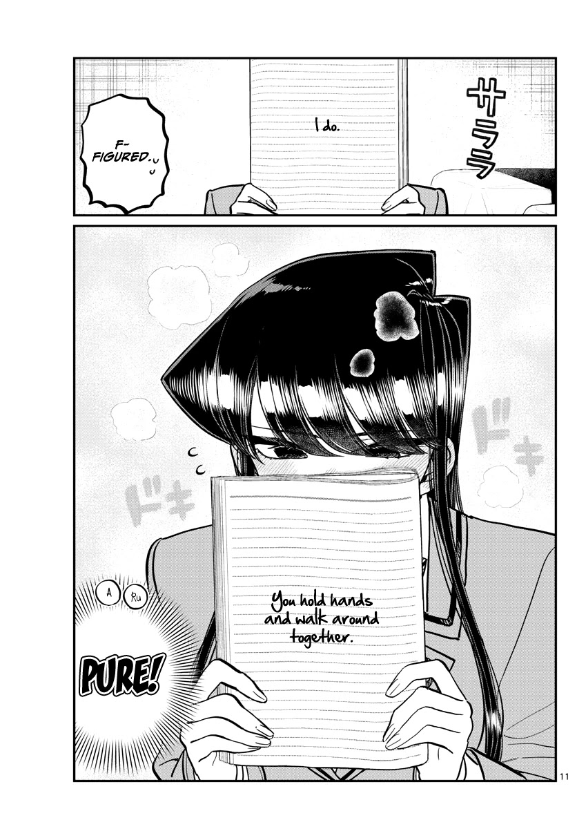 Komi-san wa Komyushou Desu Chapter 285 page 11 - Chapter 285: I don't like it, but I'm not against it. That's all.