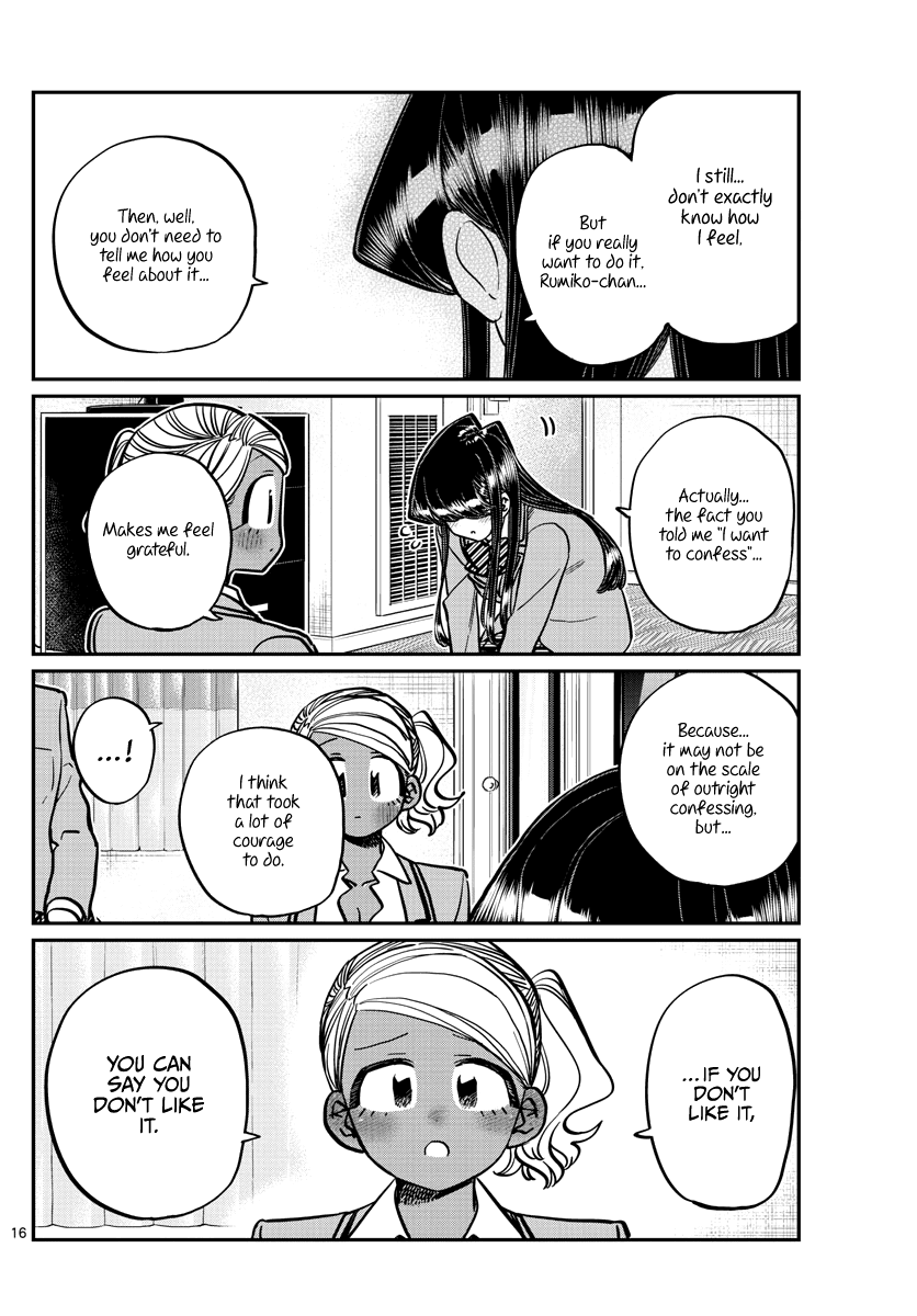 Komi-san wa Komyushou Desu Chapter 285 page 16 - Chapter 285: I don't like it, but I'm not against it. That's all.