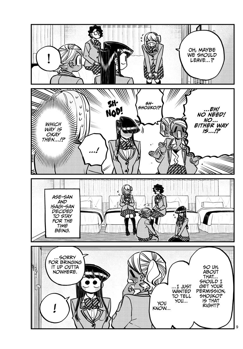 Komi-san wa Komyushou Desu Chapter 285 page 9 - Chapter 285: I don't like it, but I'm not against it. That's all.