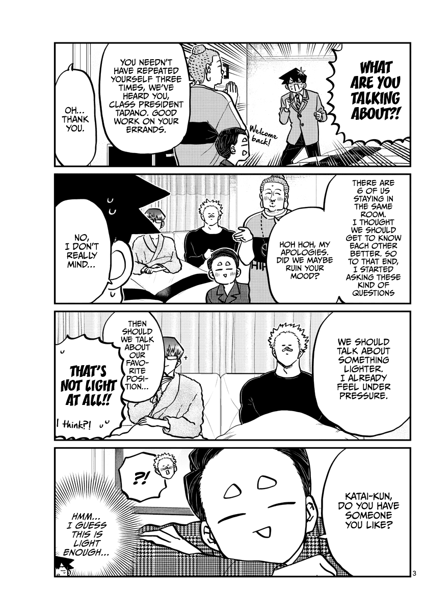 Komi-san wa Komyushou Desu Chapter 286 page 3 - Chapter 286: Boy's Room