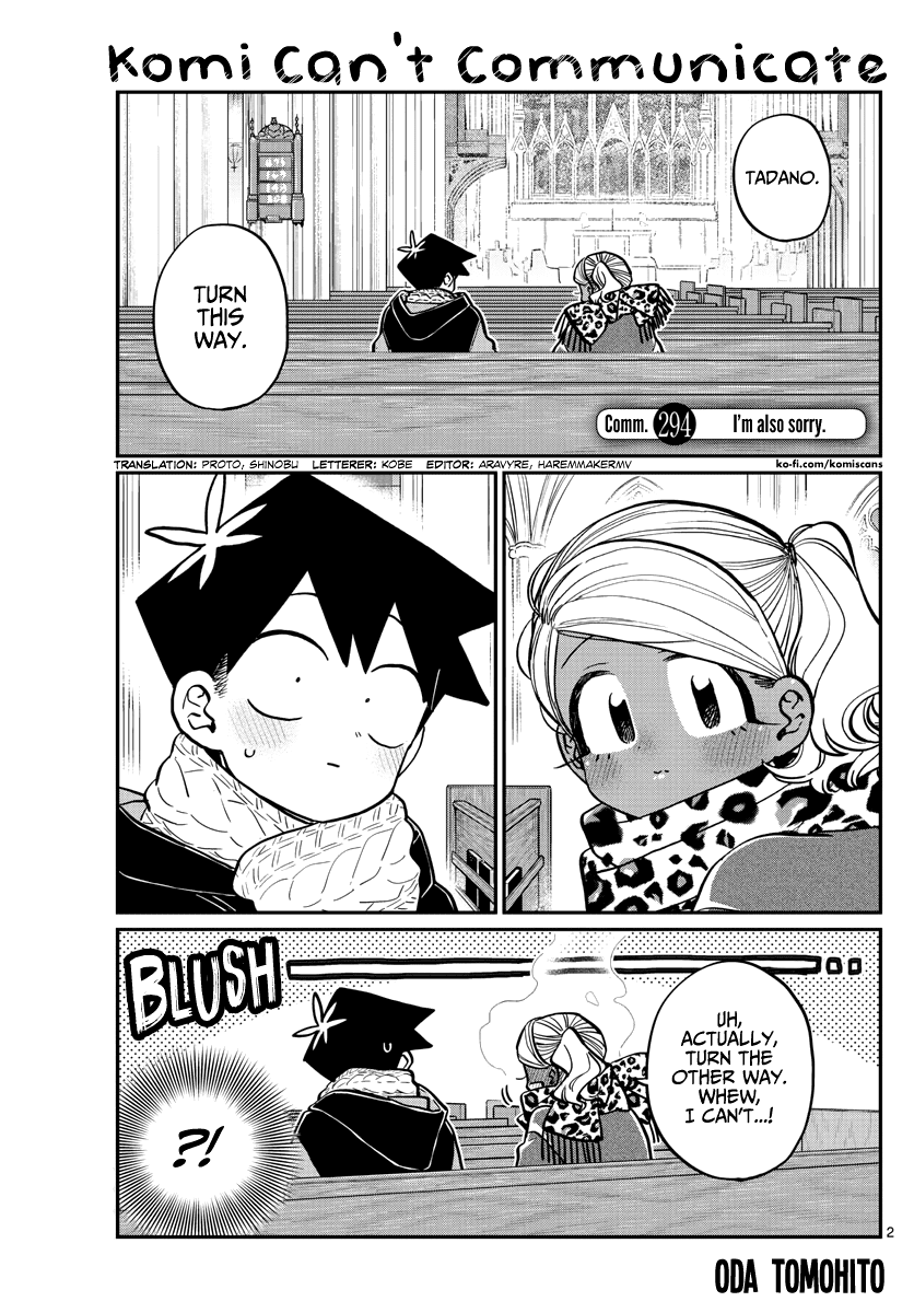 Komi-san wa Komyushou Desu Chapter 294 page 2 - Chapter 294: I'm also sorry