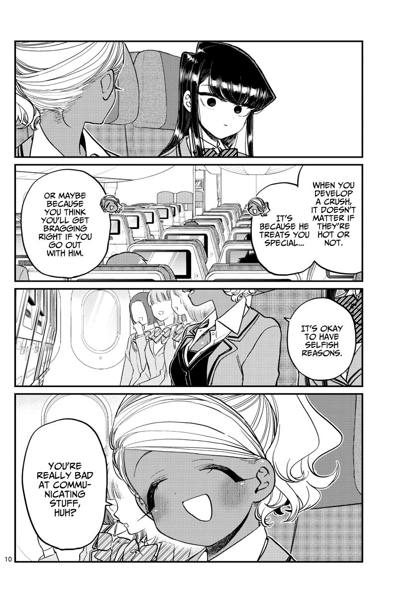 Komi-san wa Komyushou Desu Chapter 295 page 10 - Chapter 295: Flying Home