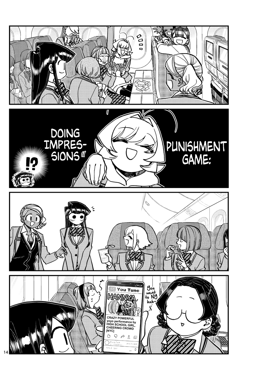 Komi-san wa Komyushou Desu Chapter 295 page 14 - Chapter 295: Flying Home