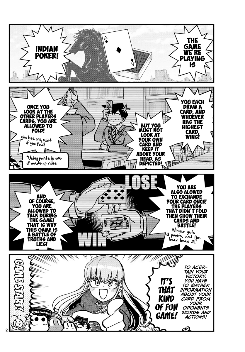 Komi-san wa Komyushou Desu Chapter 296 page 2 - Chapter 296: Indian Poker