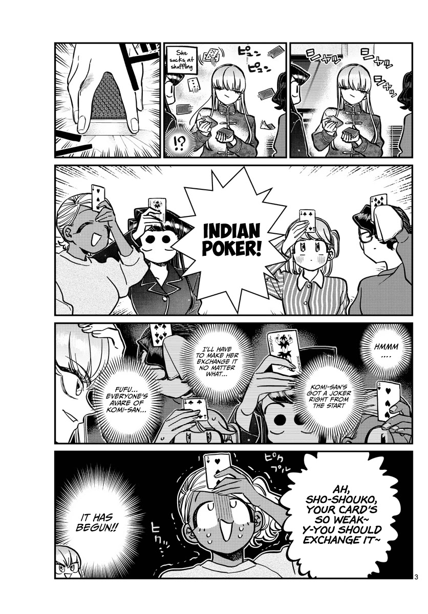 Komi-san wa Komyushou Desu Chapter 296 page 3 - Chapter 296: Indian Poker
