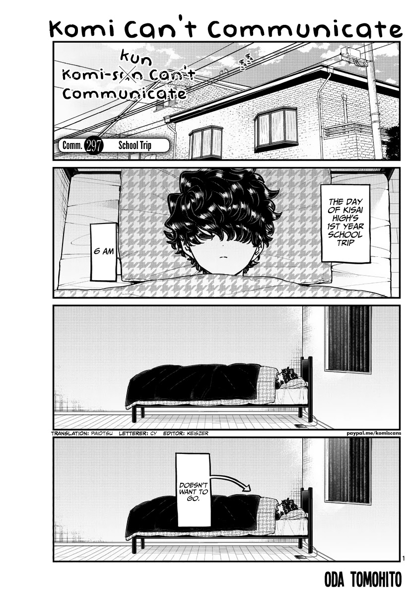 Komi-san wa Komyushou Desu Chapter 297 page 1 - Chapter 297