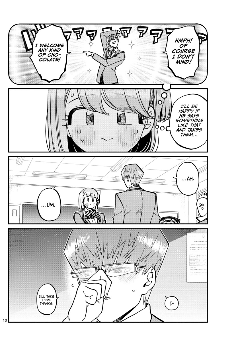 Komi-san wa Komyushou Desu Chapter 299 page 10 - Chapter 299: Valentine's Day, Second Year Edition