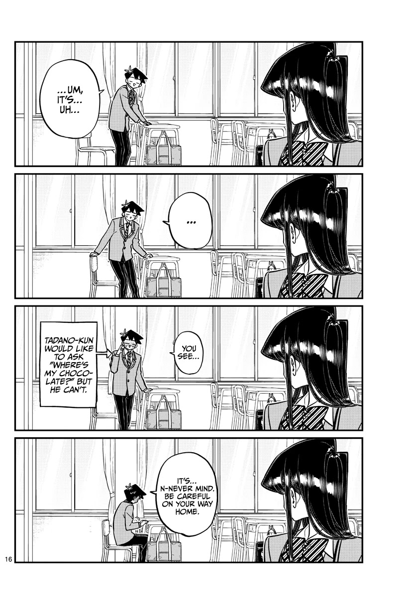 Komi-san wa Komyushou Desu Chapter 299 page 16 - Chapter 299: Valentine's Day, Second Year Edition