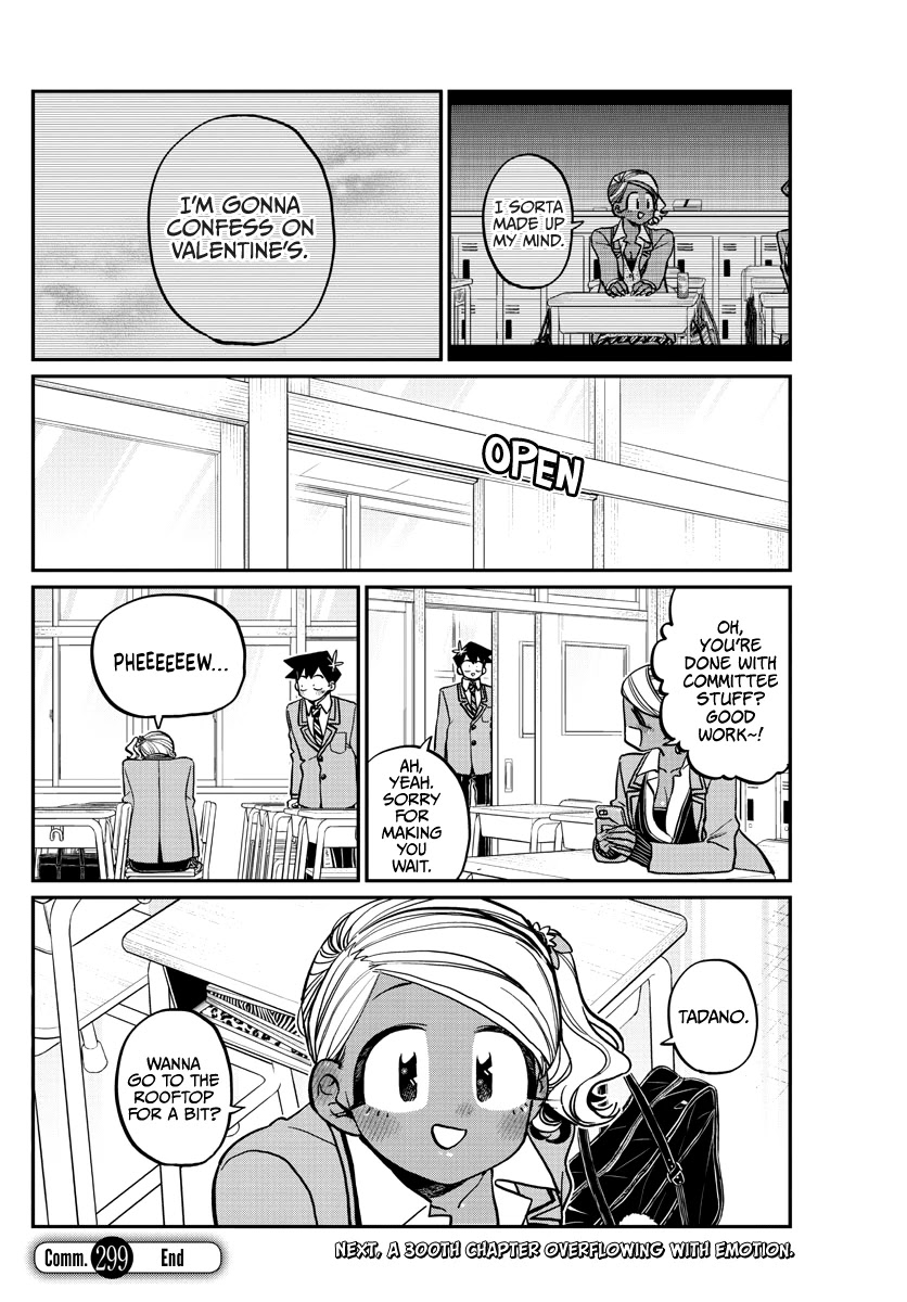 Komi-san wa Komyushou Desu Chapter 299 page 18 - Chapter 299: Valentine's Day, Second Year Edition