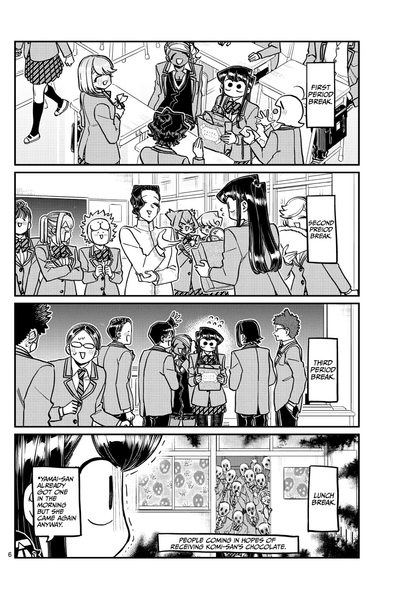 Komi-san wa Komyushou Desu Chapter 299 page 6 - Chapter 299: Valentine's Day, Second Year Edition