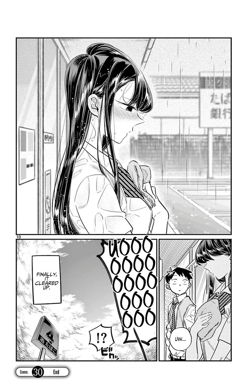Komi-san wa Komyushou Desu Chapter 30 page 10 - Chapter 30 : It's Raining