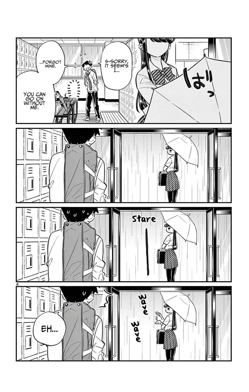 Komi-san wa Komyushou Desu Chapter 30 page 4 - Chapter 30 : It's Raining