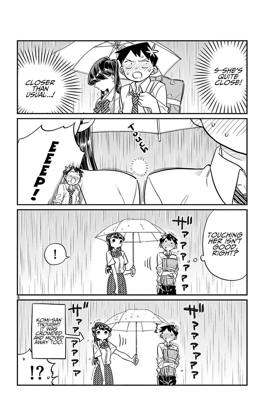 Komi-san wa Komyushou Desu Chapter 30 page 6 - Chapter 30 : It's Raining