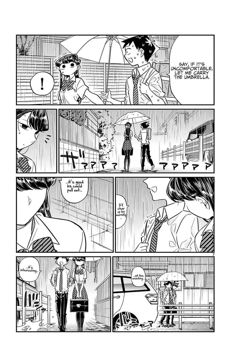 Komi-san wa Komyushou Desu Chapter 30 page 7 - Chapter 30 : It's Raining
