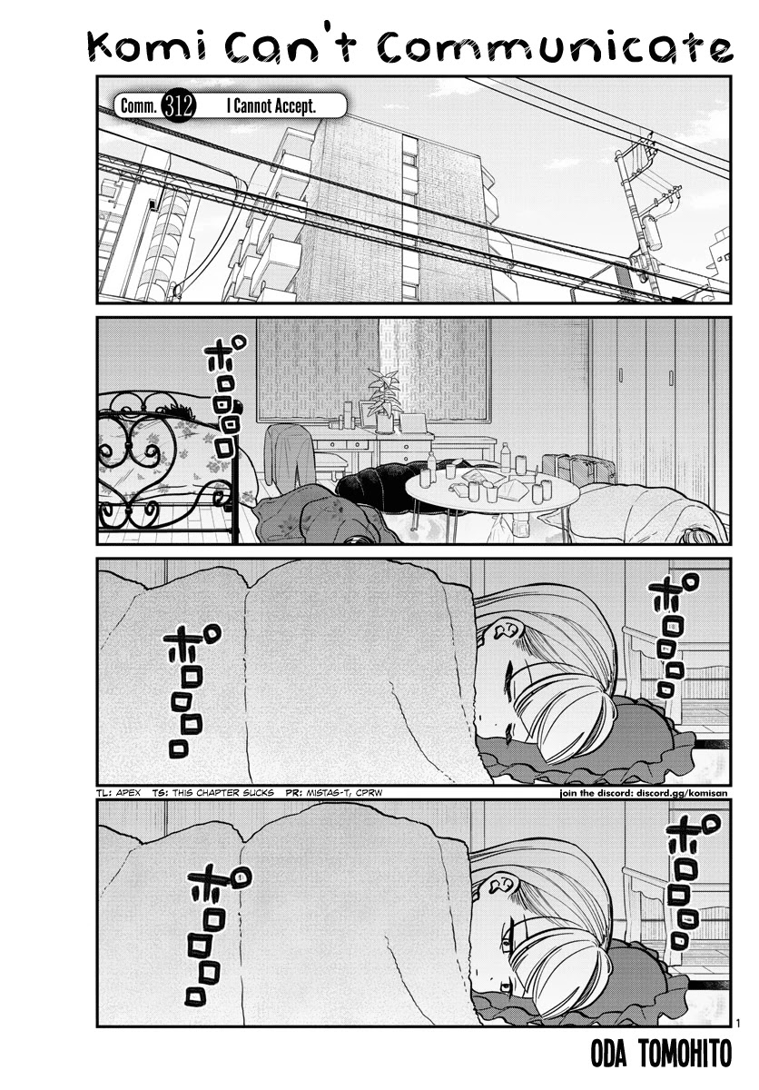Komi-san wa Komyushou Desu Chapter 312 page 1 - Chapter 312: I Cannot Accept