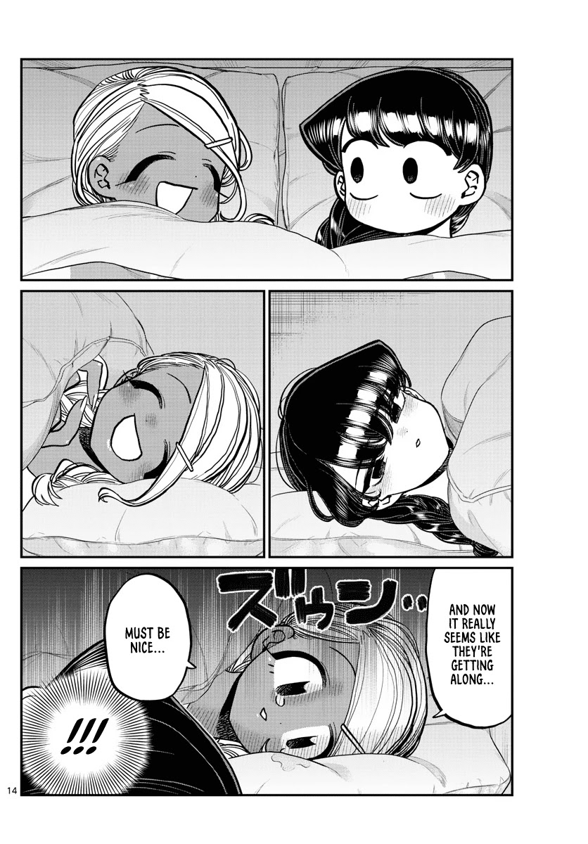 Komi-san wa Komyushou Desu Chapter 313 page 14 - Chapter 313: Sleepover 2