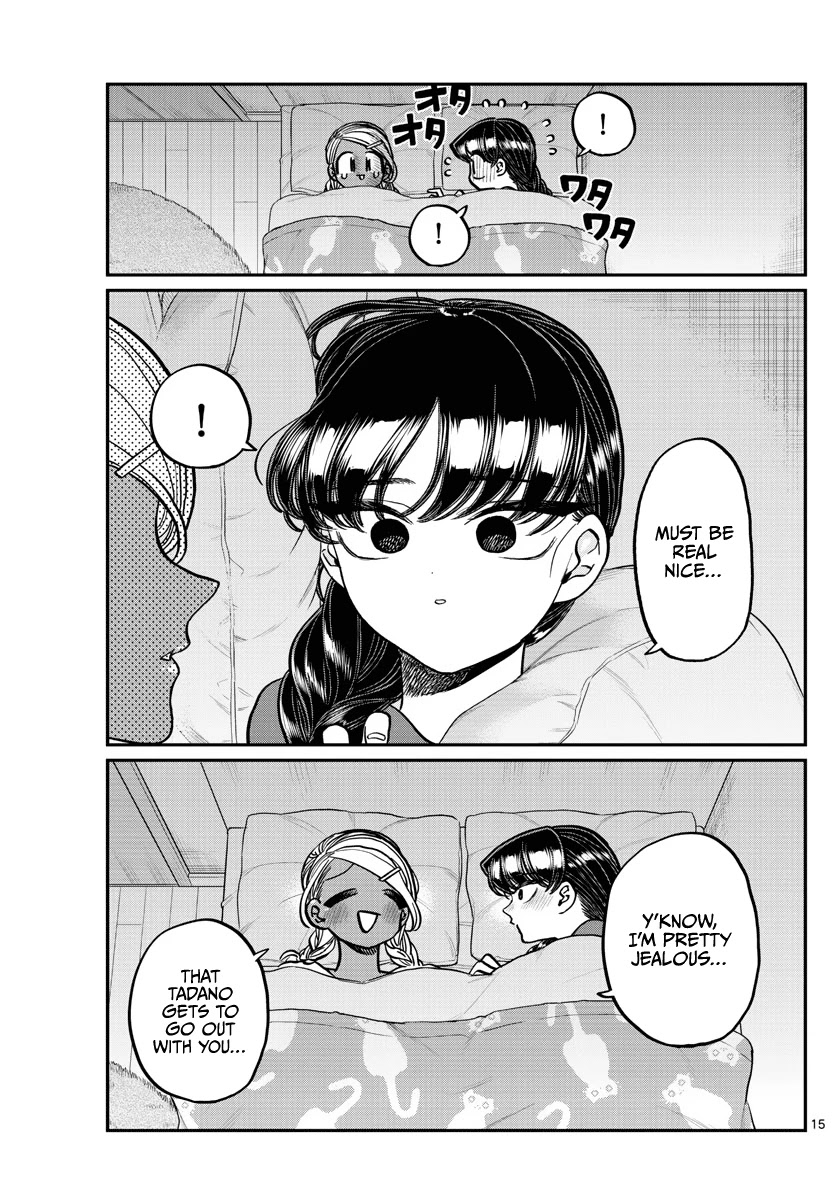 Komi-san wa Komyushou Desu Chapter 313 page 15 - Chapter 313: Sleepover 2