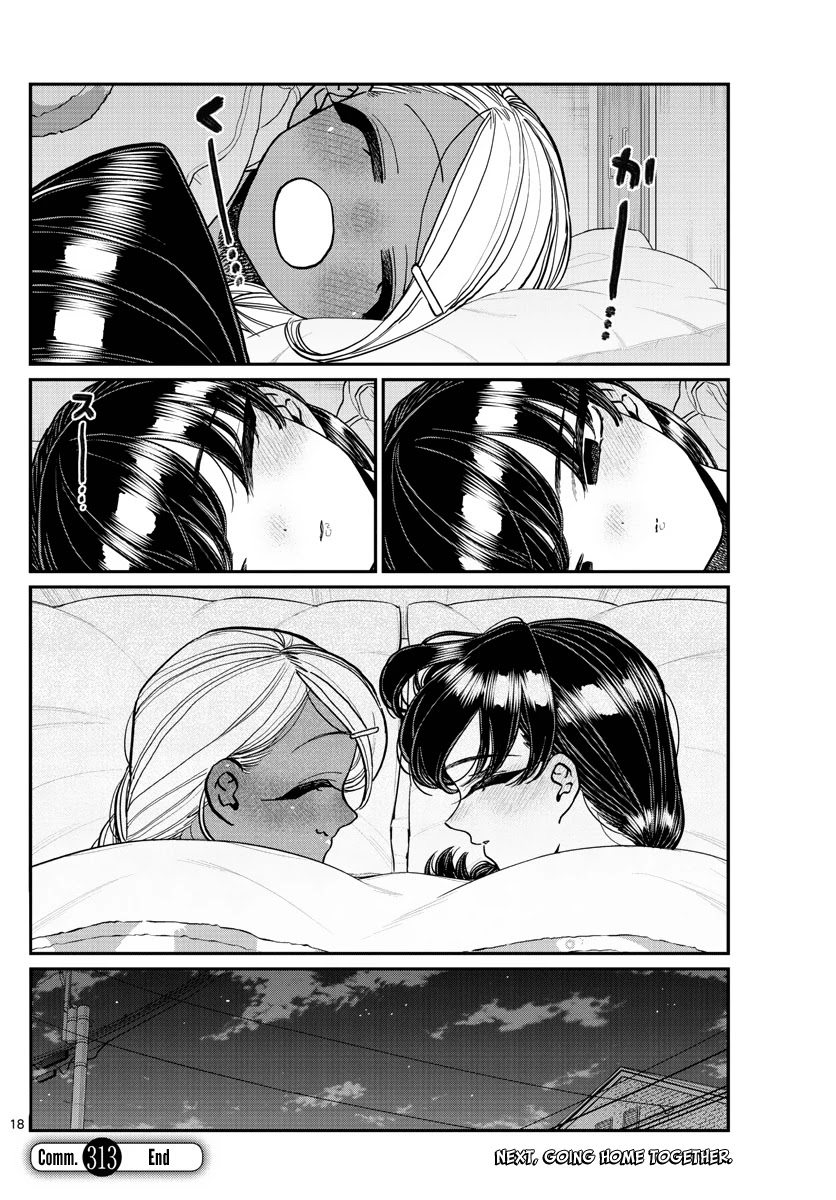 Komi-san wa Komyushou Desu Chapter 313 page 18 - Chapter 313: Sleepover 2
