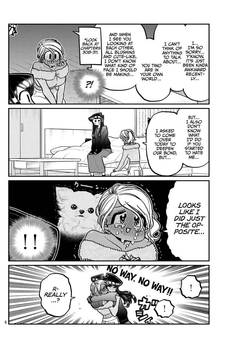 Komi-san wa Komyushou Desu Chapter 313 page 6 - Chapter 313: Sleepover 2