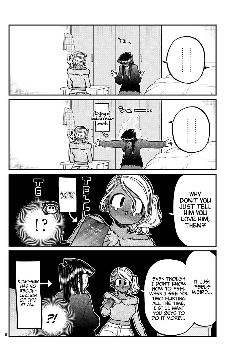 Komi-san wa Komyushou Desu Chapter 313 page 8 - Chapter 313: Sleepover 2