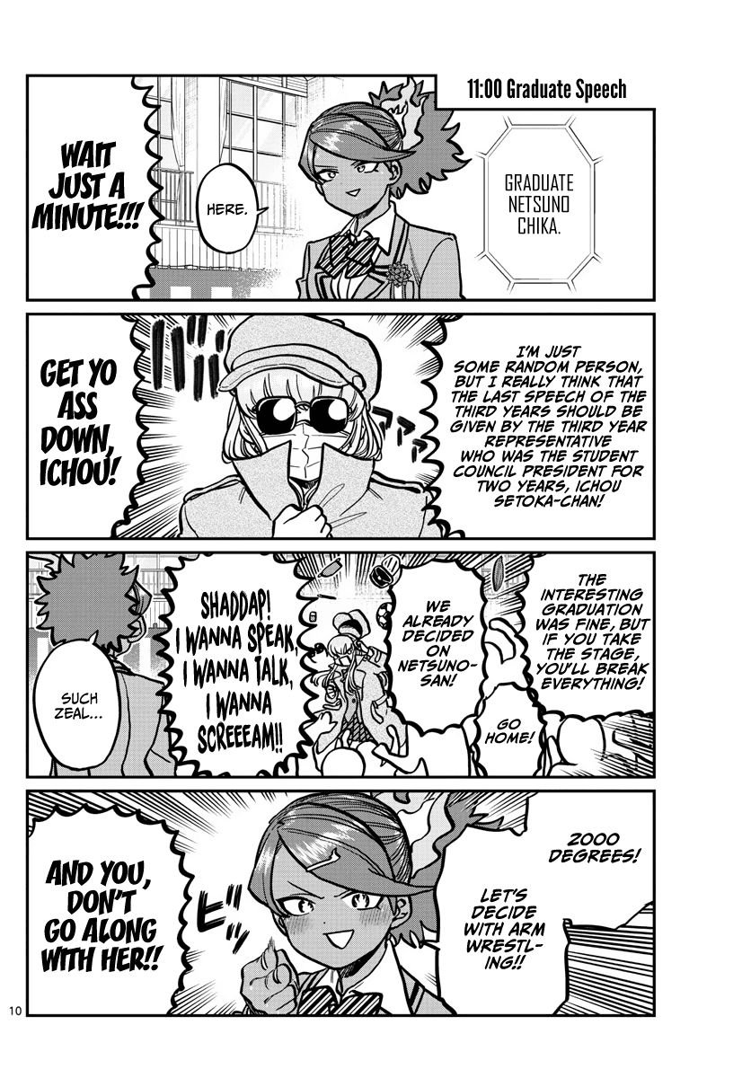 Komi-san wa Komyushou Desu Chapter 315 page 10 - Chapter 315: Congratulations on Graduating
