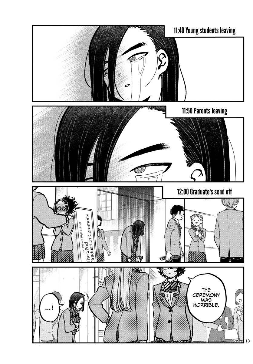 Komi-san wa Komyushou Desu Chapter 315 page 13 - Chapter 315: Congratulations on Graduating