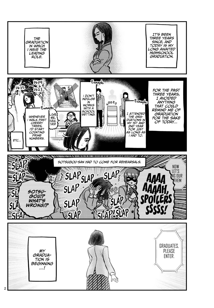 Komi-san wa Komyushou Desu Chapter 315 page 2 - Chapter 315: Congratulations on Graduating