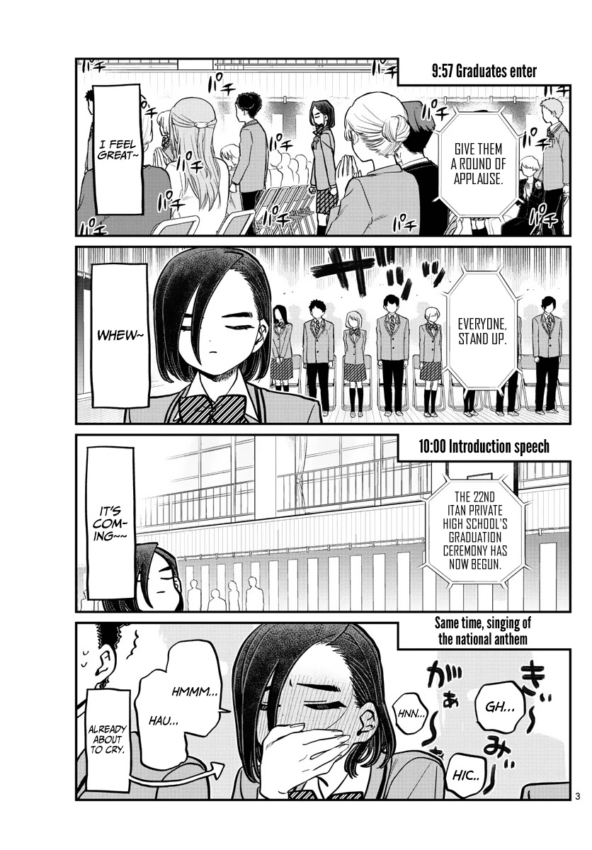 Komi-san wa Komyushou Desu Chapter 315 page 3 - Chapter 315: Congratulations on Graduating