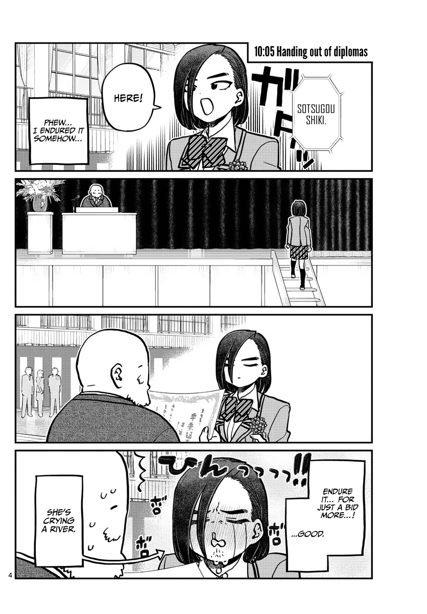 Komi-san wa Komyushou Desu Chapter 315 page 4 - Chapter 315: Congratulations on Graduating