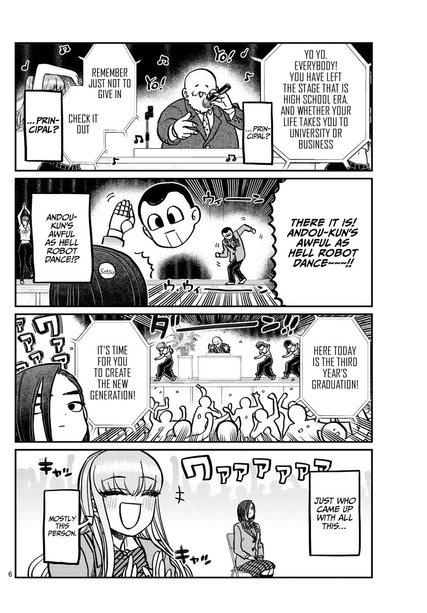 Komi-san wa Komyushou Desu Chapter 315 page 6 - Chapter 315: Congratulations on Graduating
