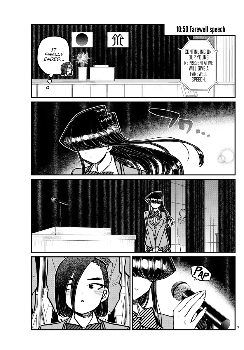 Komi-san wa Komyushou Desu Chapter 315 page 7 - Chapter 315: Congratulations on Graduating