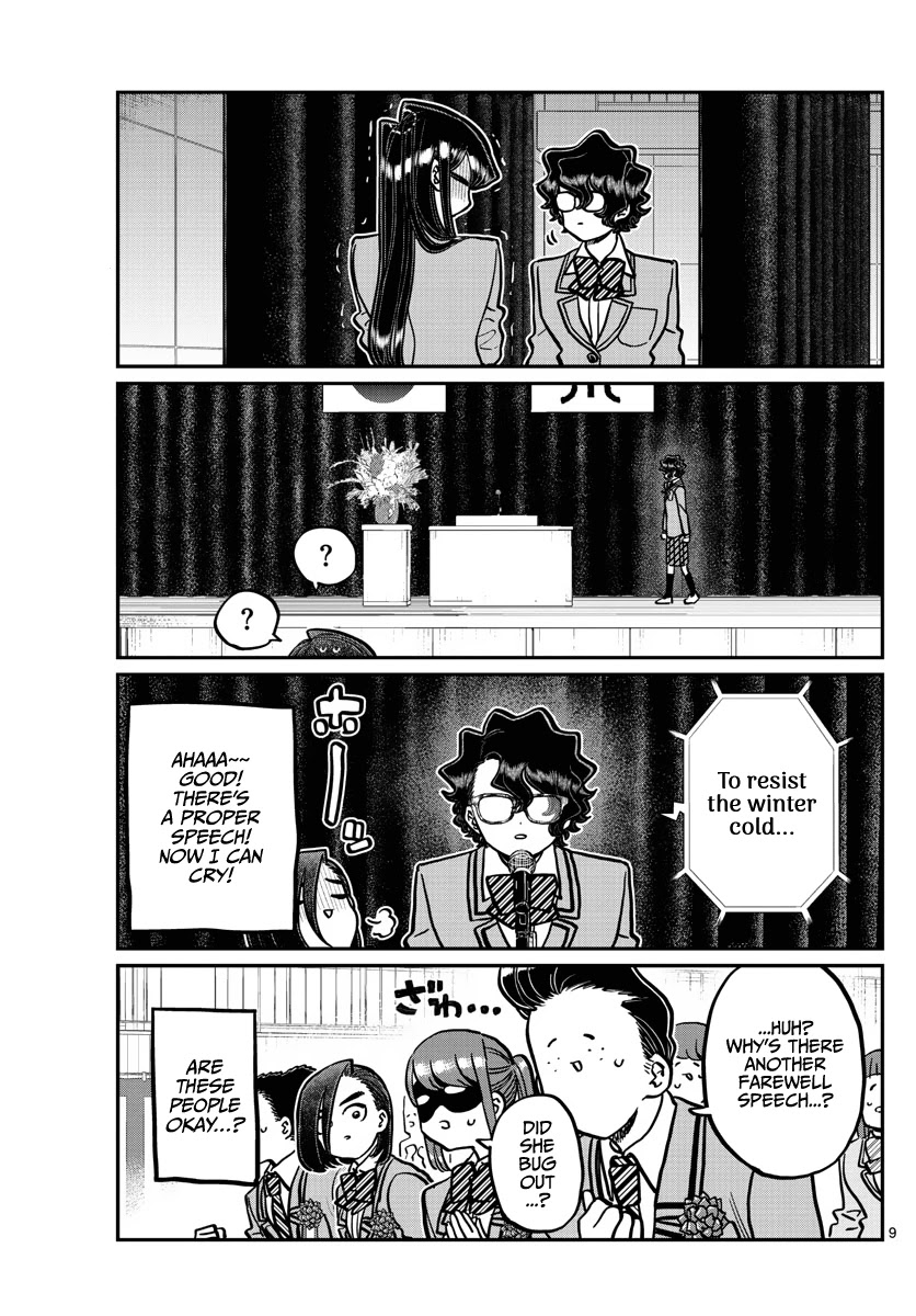 Komi-san wa Komyushou Desu Chapter 315 page 9 - Chapter 315: Congratulations on Graduating
