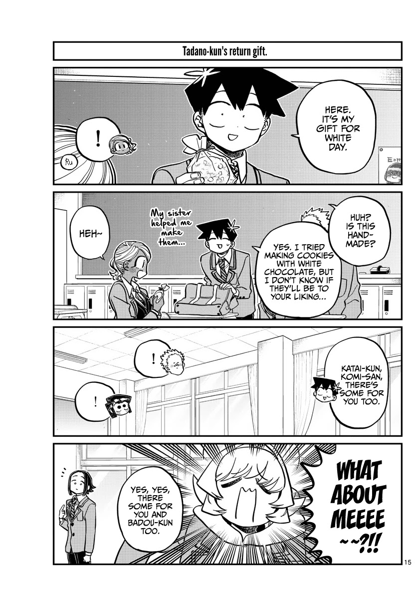 Komi-san wa Komyushou Desu Chapter 316 page 15 - Chapter 316: Everyone's White Day